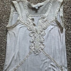 American Eagle white lace tank top